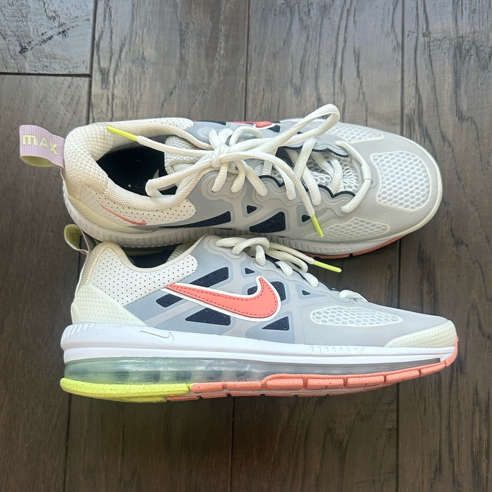 Women’s Nike White and Pink Sneakers